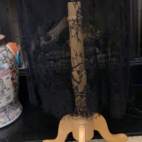 Beautiful sheer black lace over dress - Picture 3 of 6